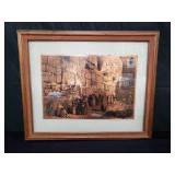 Copper etching "The Wailing Wall"
