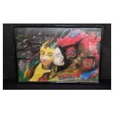 Mosig signed and dated mixed media painting