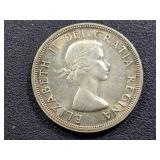 1953 Canadian 1 dollar silver coin