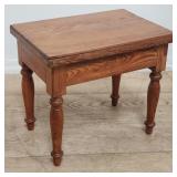 Vintage side table with ceramic baby bath bidet