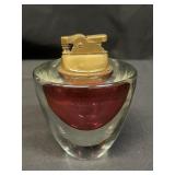 Vintage glass table lighter