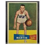 1957-58 Topps #12 Slater Martin Basketball Card.
