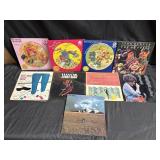 Lot of nine vintage LPs