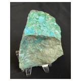 Raw malachite chrysocolla specimen