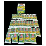 Lot of unopened 1990 Fleer football card packs
