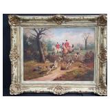 Signed large oil painting on canvas