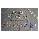 Group of costume jewelry