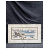 Signed watercolor painting