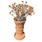 Terracotta 2 pc. planter including plant