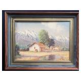Alfredo Lobos signed and dated 1946 oil painting