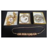 Costume jewelry necklace and earrings sets