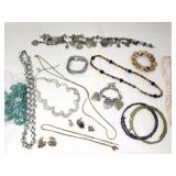 Group of costume jewelry