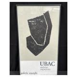 Framed Raoul Ubac galerie maeght exhibition poster