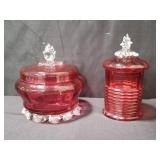 Lot of 2 victorian Stevens and Williams c