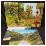 Group of signed William Perkins oil paintings on