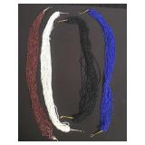 Group of costume beaded necklaces