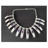 Sterling silver and amethyst Native American