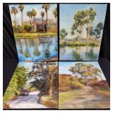 Group of William Perkins oil paintings on board