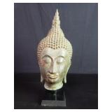 Thai style brass Buddha head