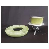 Mid century fondue set