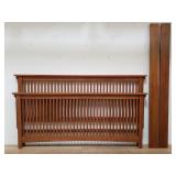 Mission-style oak king size bed
