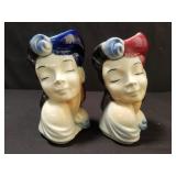 Pair of Royal Copley ceramic wall pockets