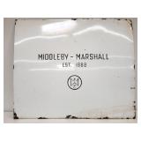 Vintage "Middleby-Marshall" metal sign