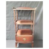 Vintage mahogany three tier etager/stand with