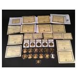 Morgan & Liberty dollar proof copy coins