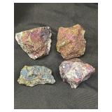 Group of chalcopyrite specimens