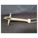 Stone and leather weapon helmet crusher