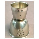 Vintage Napier silver plate double jigger