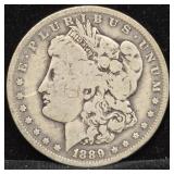 1889-O Morgan Silver Dollar Coin.