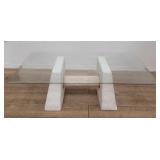 3-piece Southwest-style wood & chalk base with