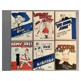 6 vintage 1948 joke booklets