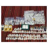 Large vintage thimble collection, some metal ones