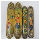 Group of hand painted incense boxes