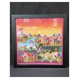 Signed Solomon Ramirez acrylic painting