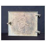 Antique cast iron incinerator door