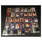32 NHL hockey trading cards in hard cases