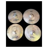 Lot of Zildjian brass cymbals