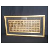 Framed Chinese calligraphy