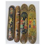 Group of hand painted incense boxes