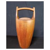 Mid century modern Dansk teak ice bucket