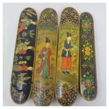 Group of hand painted incense boxes