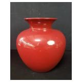 Vintage red ceramic vase