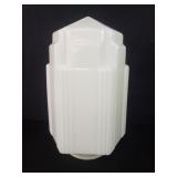 Art Deco milk glass lamp shade