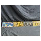 Lot of vintage California license plates