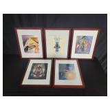 Bundle of abstract prints