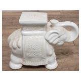 Ceramic elephant garden stool